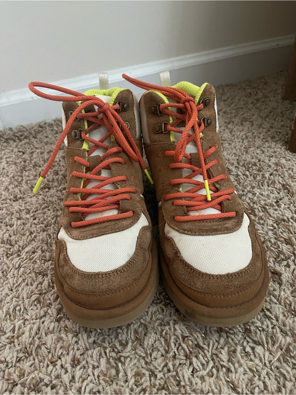 UGG Neon Yellow & Orange Lace Performance Sneaker